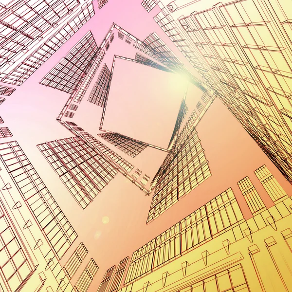 Abstrakte moderne Architektur — Stockfoto