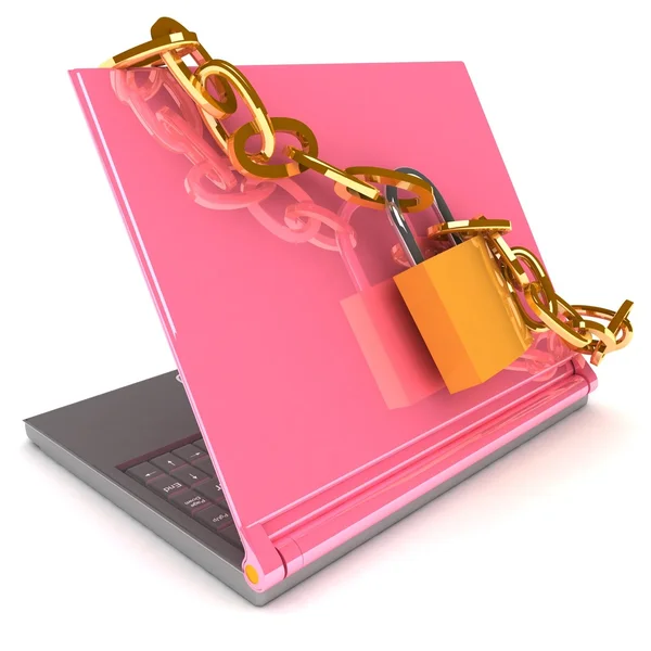 Seguridad del cuaderno — Foto de Stock