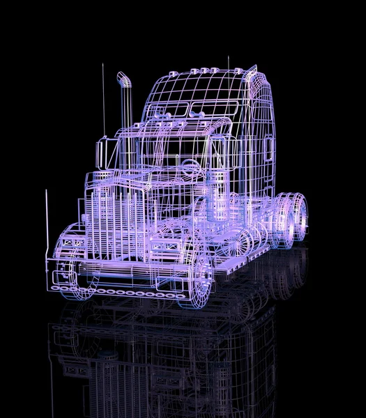 รถบรรทุก 3D — ภาพถ่ายสต็อก