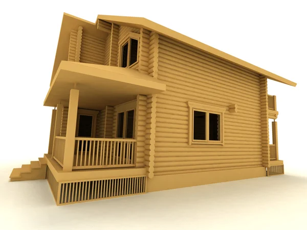 stock image Wooden house