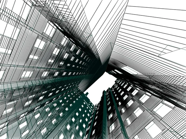 Arquitectura moderna abstracta — Foto de Stock