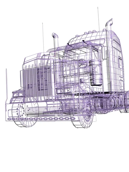3D φορτηγό — Φωτογραφία Αρχείου