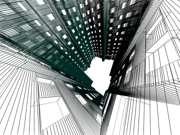Abstrakt modern arkitektur — Stockfoto