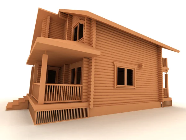stock image Wooden house
