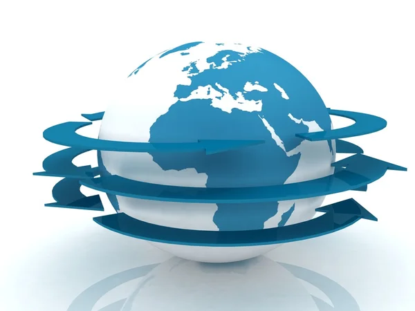 Global network the internet Stock Image