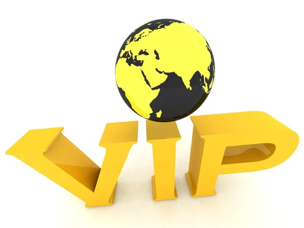 VIP globe — Stock Photo, Image