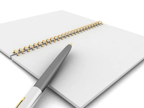 Notebook and pen — Stock Photo, Image