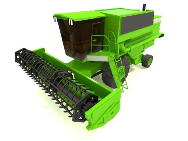 Agricultural combine-harvester clipart