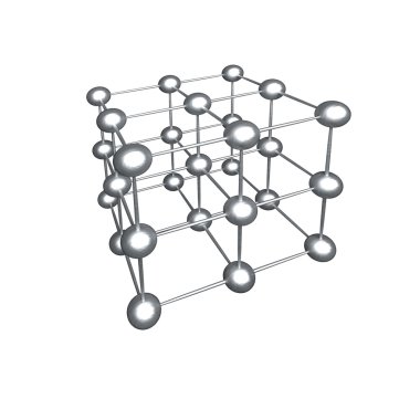 Molecular crystalline lattice clipart