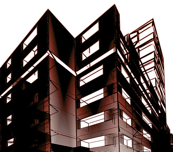 Abstraktní moderní budova — Stock fotografie