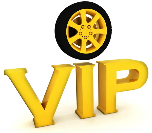 Vip with a wheel — Stock Photo, Image