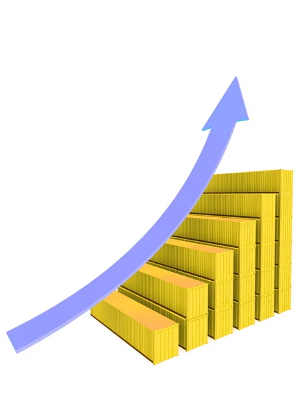 Diagram of growth — Stock Photo, Image