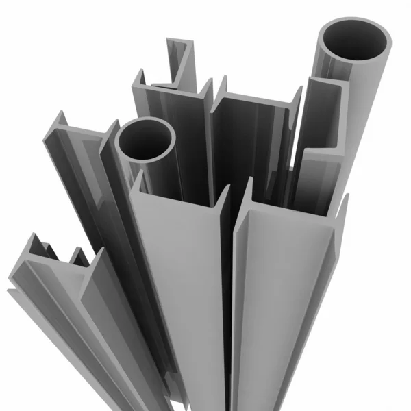 Steel profiles — Stock Photo, Image