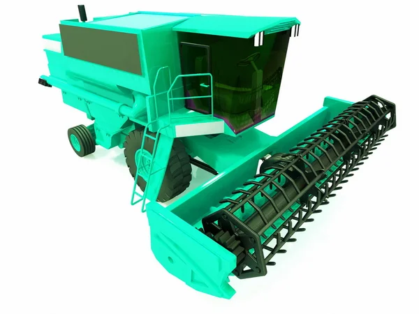 Agricultural combine-harvester — Stock Photo, Image