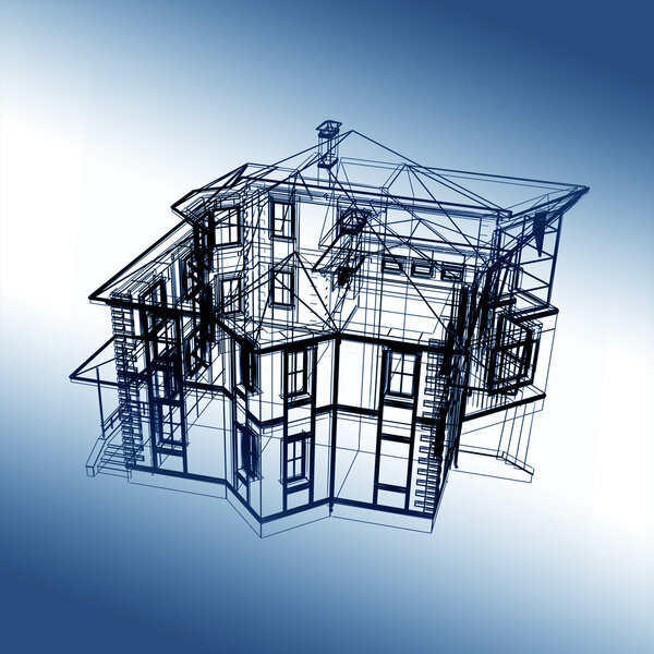 Abstract modern architecture