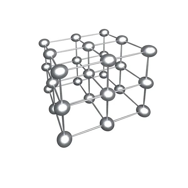 Molekül kristal kafes — Stok fotoğraf