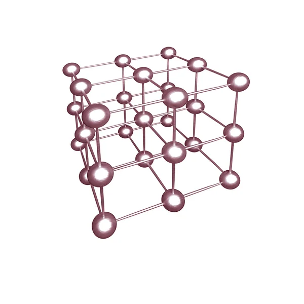 Molekularnej siatki krystalicznej — Zdjęcie stockowe