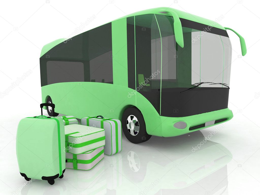 Bus and luggage