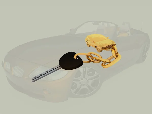 Bil nyckel — Stockfoto