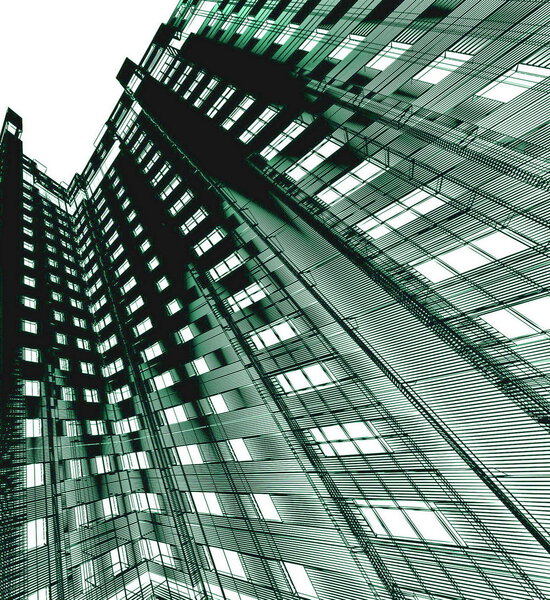 Abstract skyscrapers