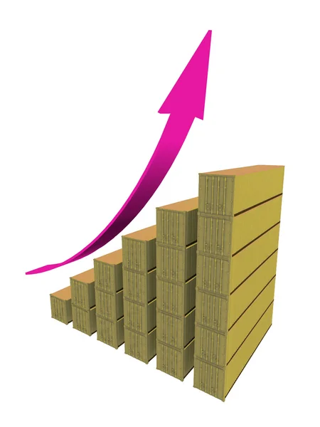 Diagrama de crescimento — Fotografia de Stock