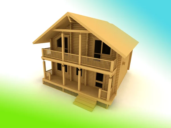 Wooden house — Stock Photo, Image