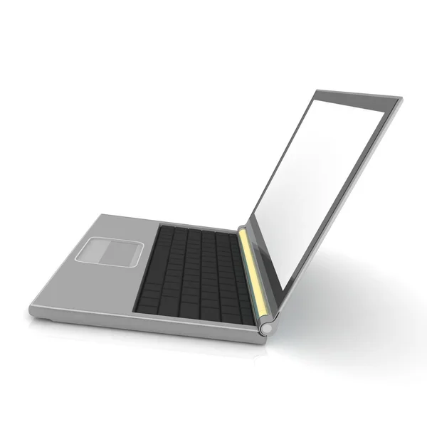 Modern laptop isolated on white — Stock Photo, Image