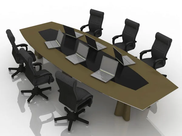 Table for negotiations — Stock Photo, Image