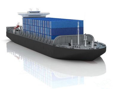 Cargo ship clipart