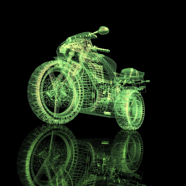 3D спортивний мотоцикл — стокове фото