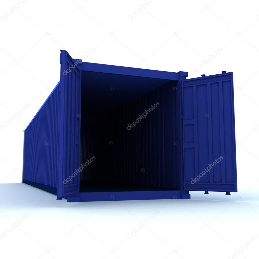 Open cargo container