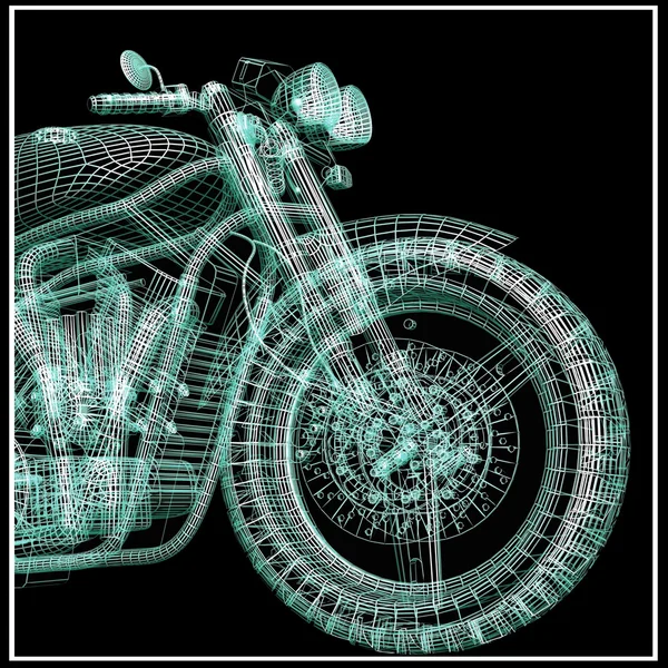 Спортивний мотоцикл — стокове фото