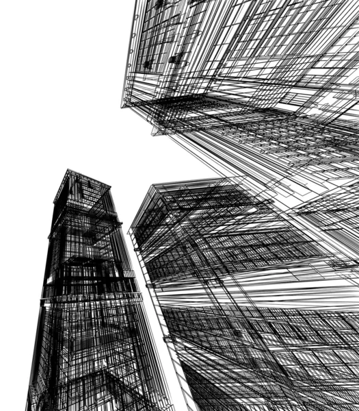 Arquitectura moderna abstracta — Foto de Stock