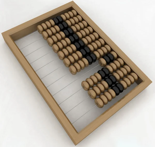 stock image Abacus on a white background