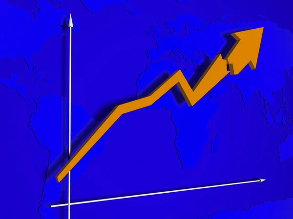 Diagram stability a růstu — Stock fotografie