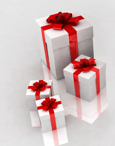 Caixa de presentes em branco — Fotografia de Stock