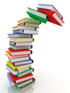 Stacks of books clipart