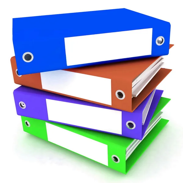 Folders for papers on a white background — Stock Photo, Image
