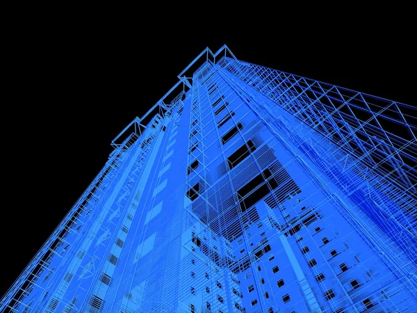 Abstrakt skyskrapor — Stockfoto