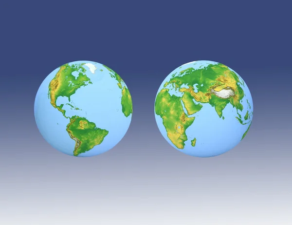 Two globes — Stock Photo, Image