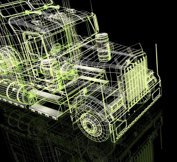 รถยนต์ 3D — ภาพถ่ายสต็อก