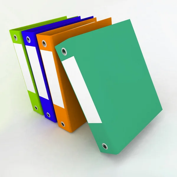 Isolated folders for papers on a white background — Stock Photo, Image