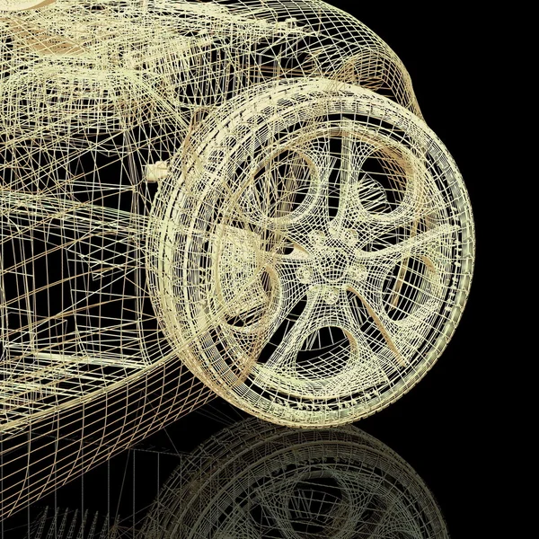3D modell autók — Stock Fotó