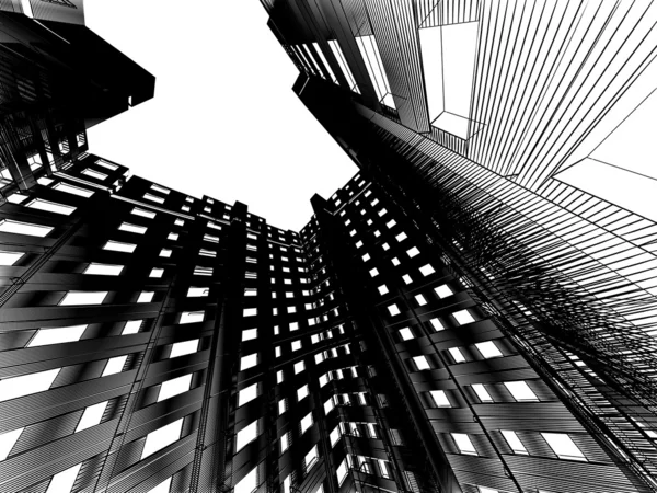 抽象的な高層ビル — ストック写真