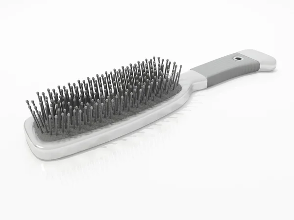 Escova de cabelo - isolado em branco — Fotografia de Stock