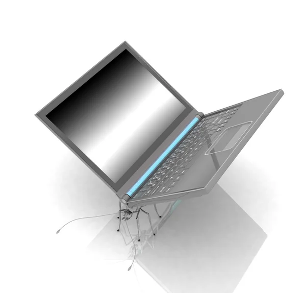 Vergelijkbaar met een insect laptop — Stockfoto