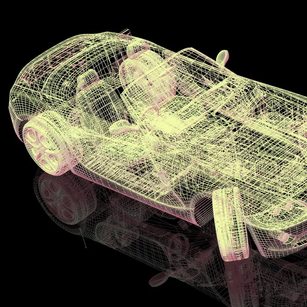 3D-model auto 's — Stockfoto
