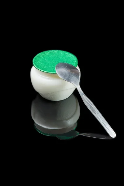 Beyaz yoğurt — Stok fotoğraf