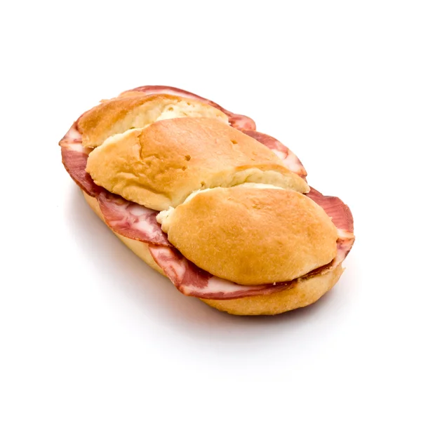 Beyaz bir arka plan üzerinde izole sandviç — Stok fotoğraf