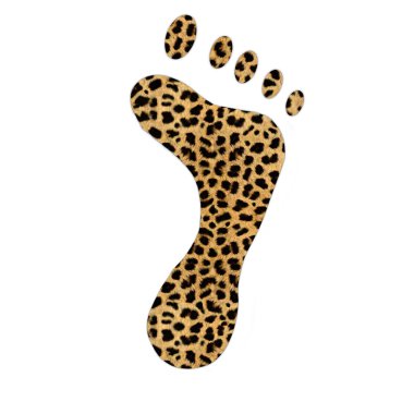 Foot texture clipart